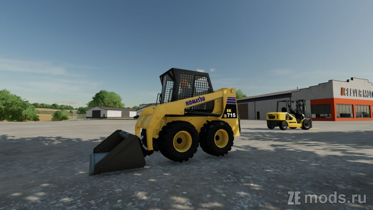 Komatsu SK715-8 Skid Steer (1.0) для Farming Simulator 22