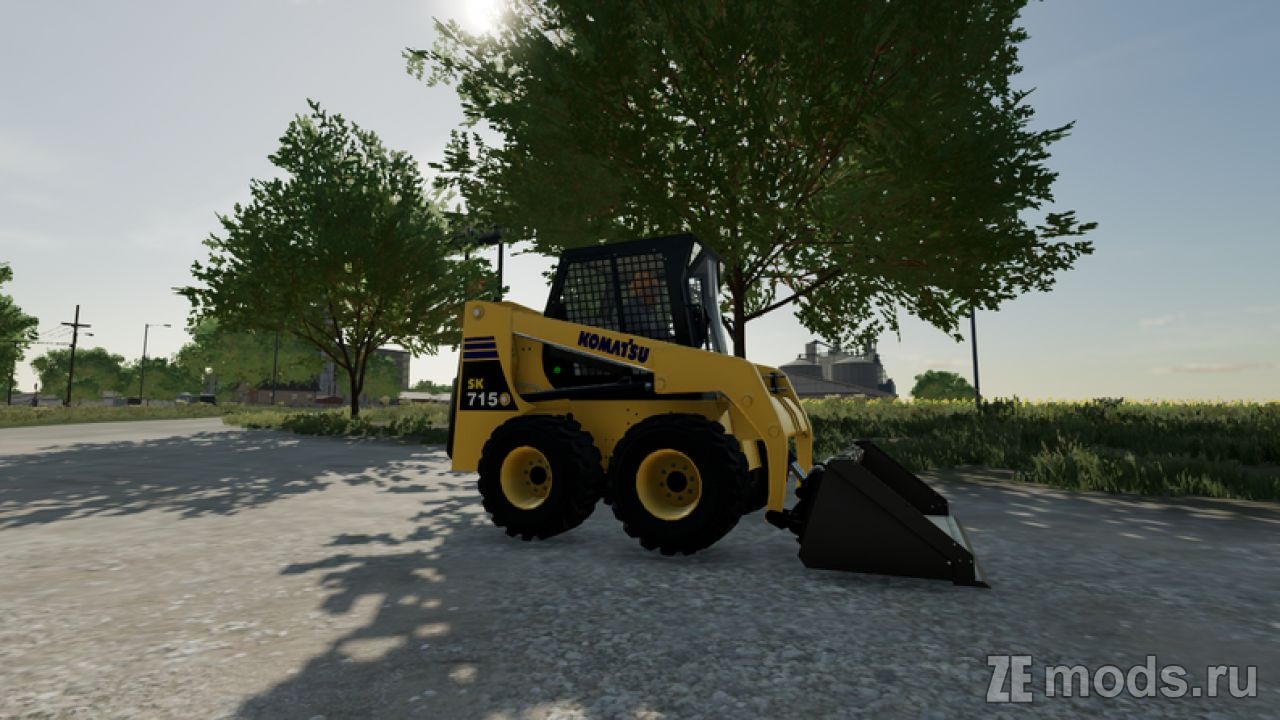 Мод Komatsu SK715-8 Skid Steer (1.0) для Farming Simulator 22