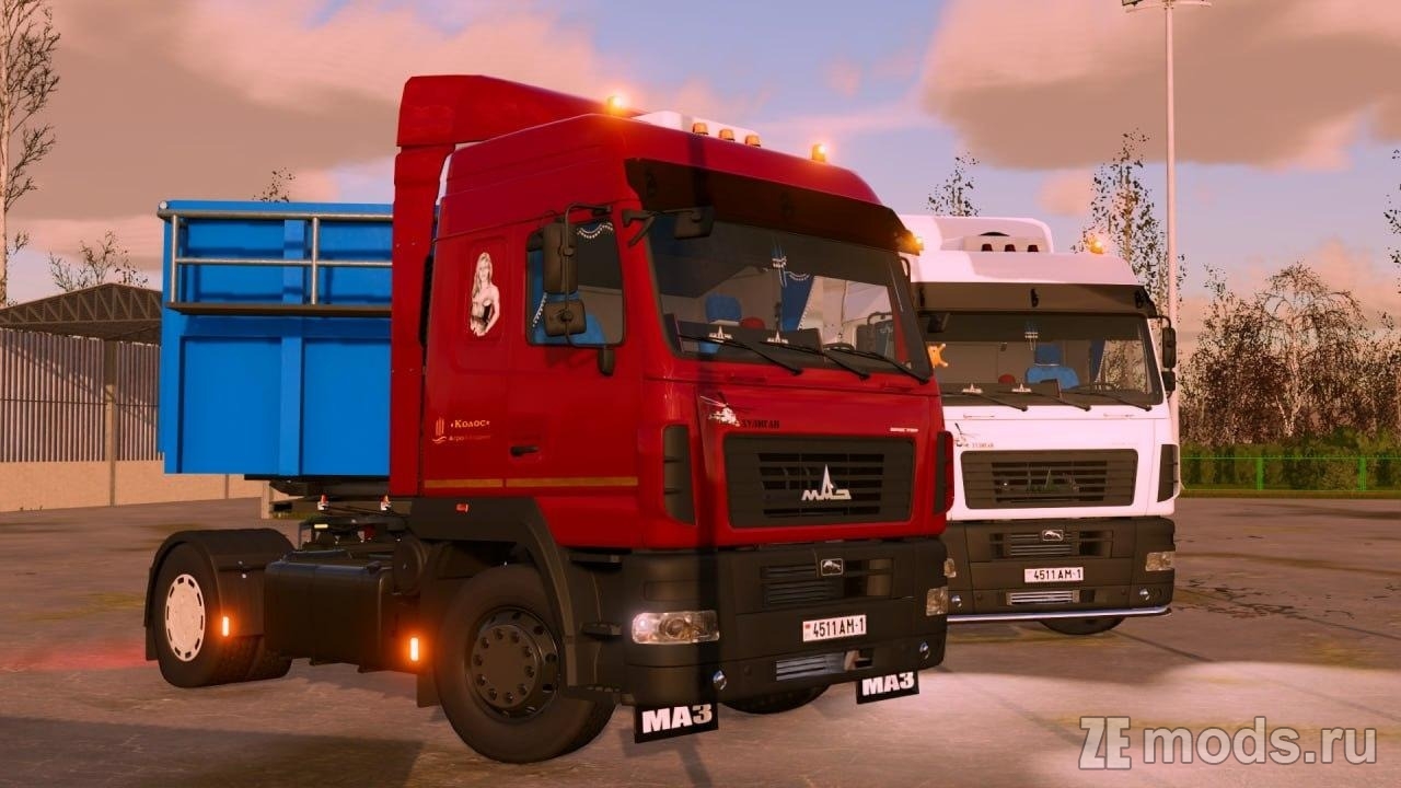 МАЗ-6430Е8/5440С5 (1.0) для Farming Simulator 22
