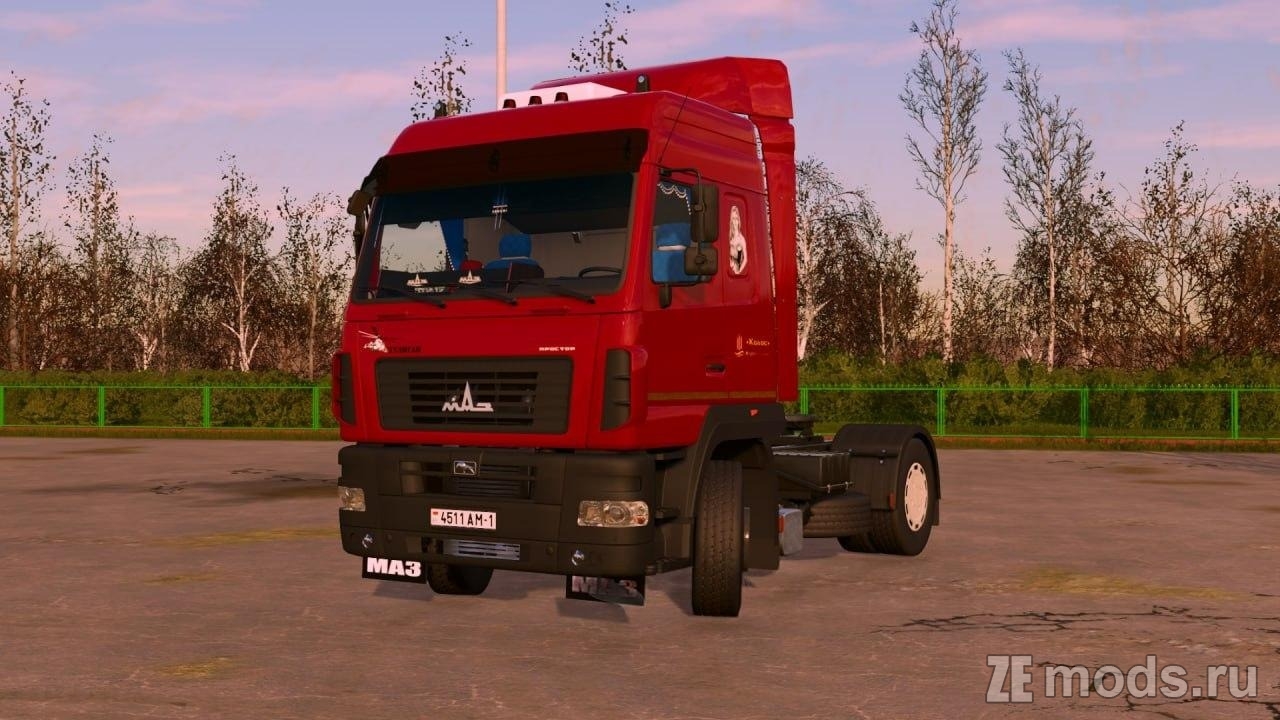 Мод МАЗ-6430Е8/5440С5 (1.0) для Farming Simulator 22
