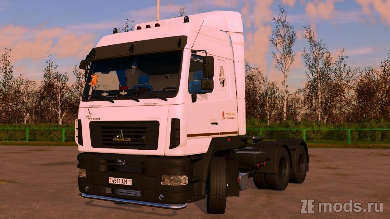 Мод МАЗ-6430Е8/5440С5 (1.0) для Farming Simulator 22