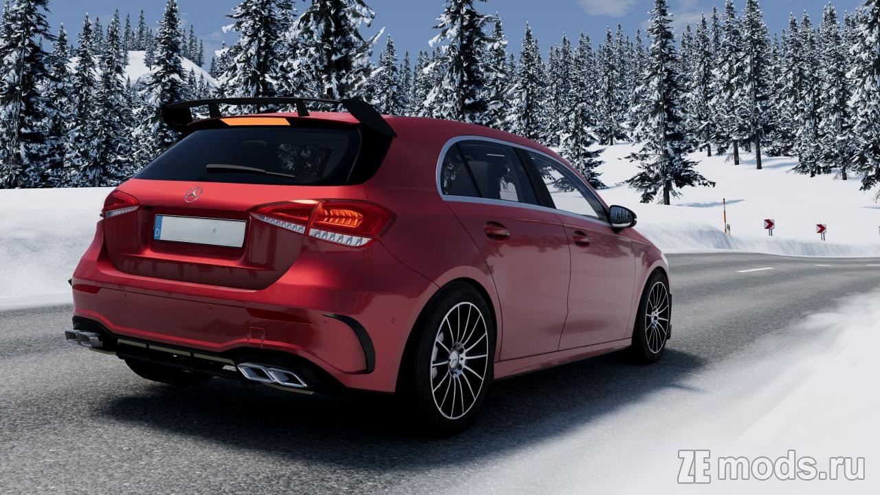 Мод Mercedes-Benz A-Class W177 (2018-2023) (1.0) для BeamNG.drive (0.38.x)