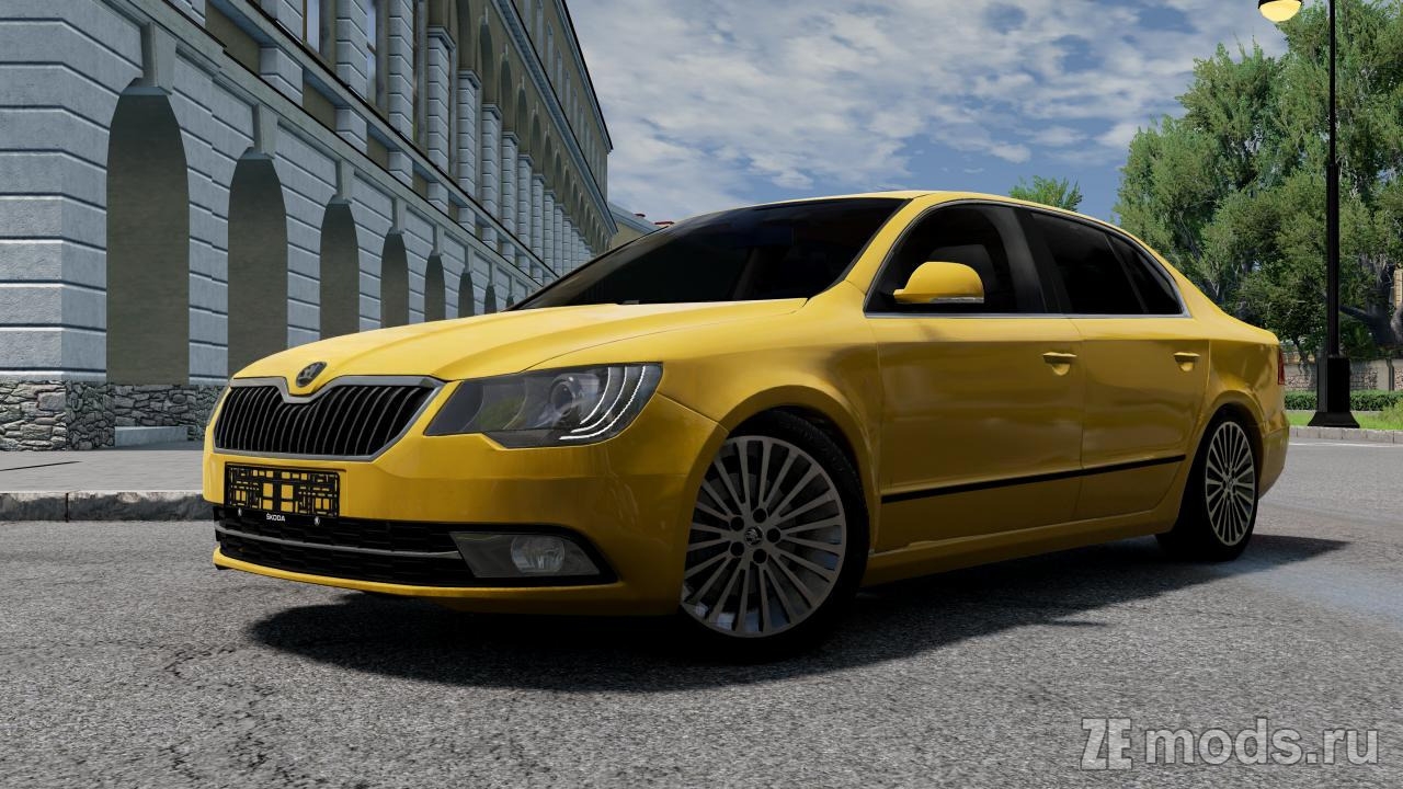 Мод Skoda Superb 3T (2008-2015) (1.2) для BeamNG.drive (0.38.x)