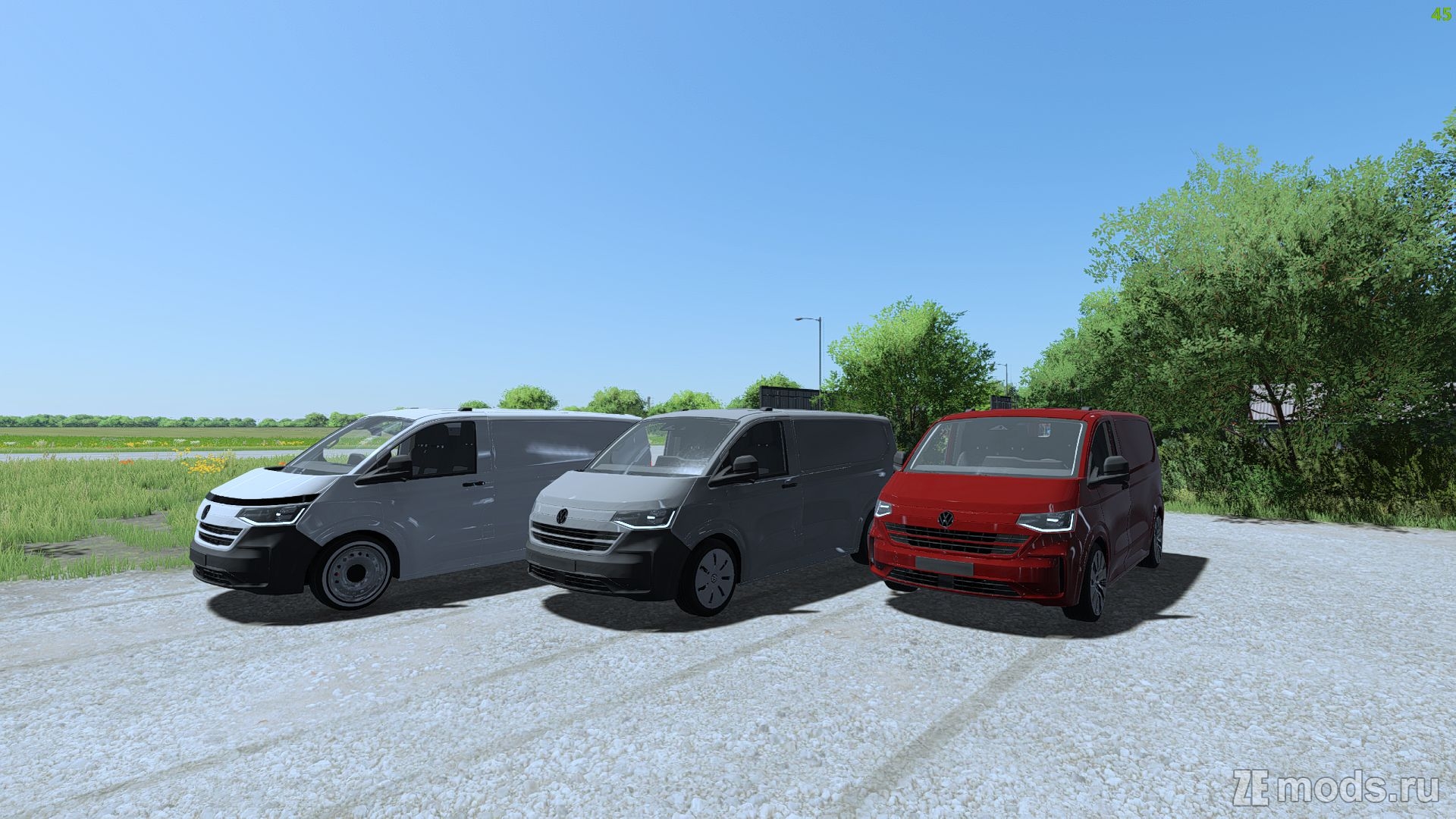 Мод Volkswagen Transporter T7 (1.0) для Farming Simulator 22