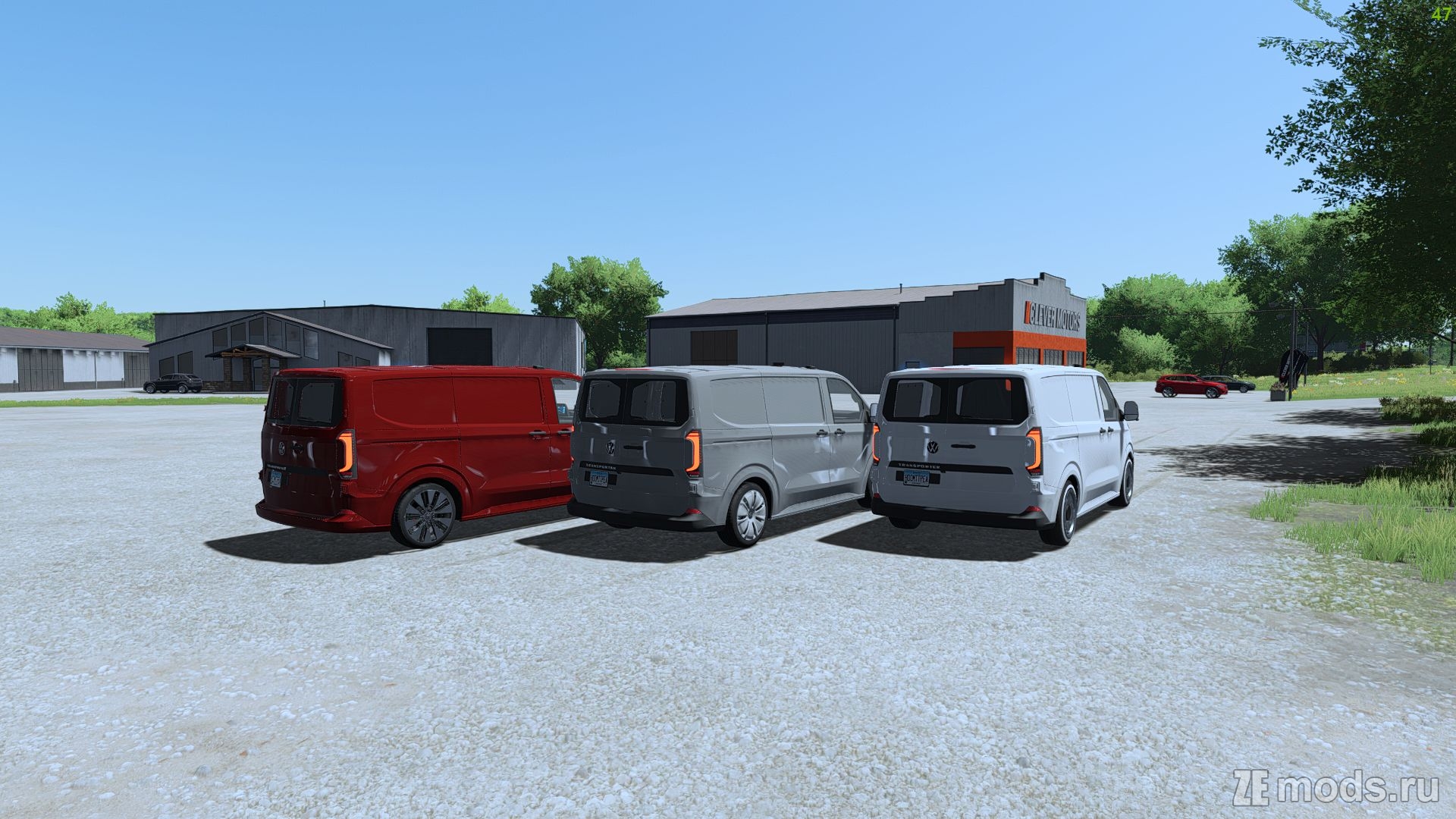 Мод Volkswagen Transporter T7 (1.0) для Farming Simulator 22