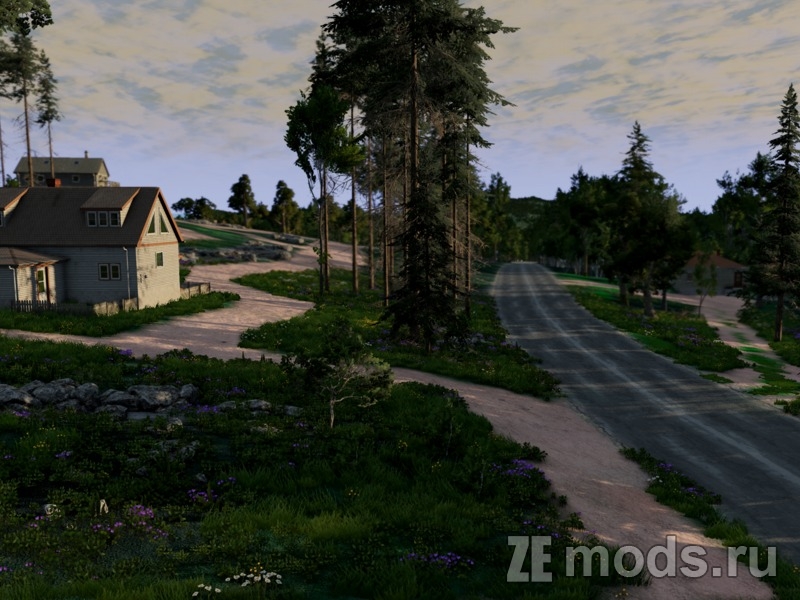 Карта "New England Forest Rally - With Rally Loop" (1.0) для BeamNG.drive (0.38.x)