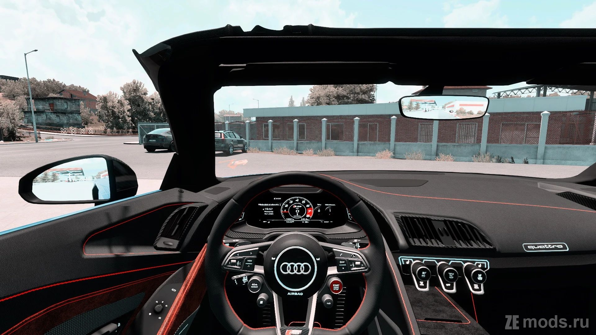 Мод Audi R8 V10 Spyder 2021 (1.5) для Euro Truck Simulator 2 (1.57.x)
