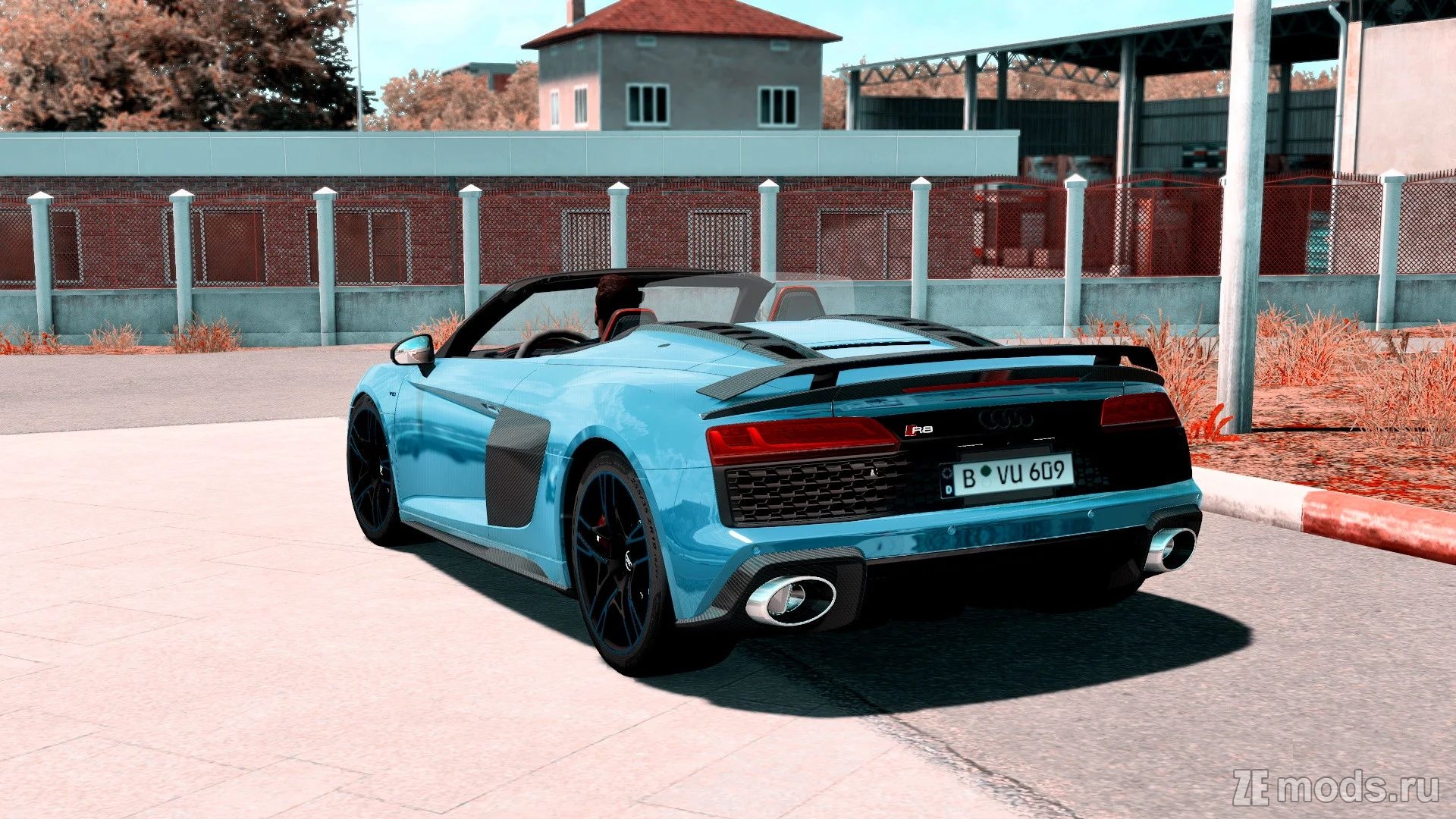 Мод Audi R8 V10 Spyder 2021 (1.5) для Euro Truck Simulator 2 (1.57.x)