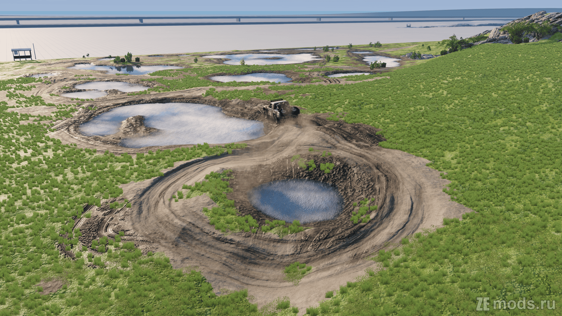 Карта "Gridmap Refresh" (1.0) для BeamNG.drive (0.38.x)