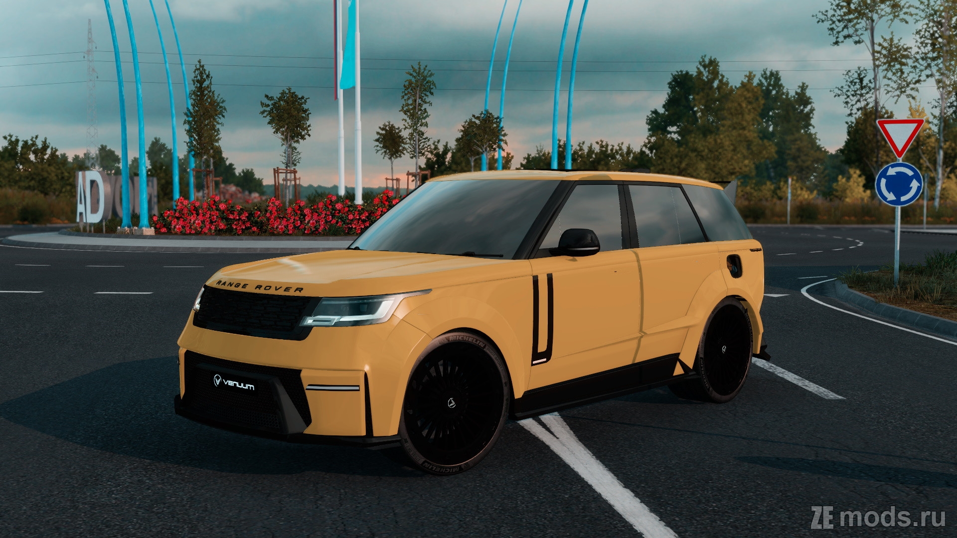 Мод Range Rover Venuum 2024 (1.3) для Euro Truck Simulator 2 (1.57.x)