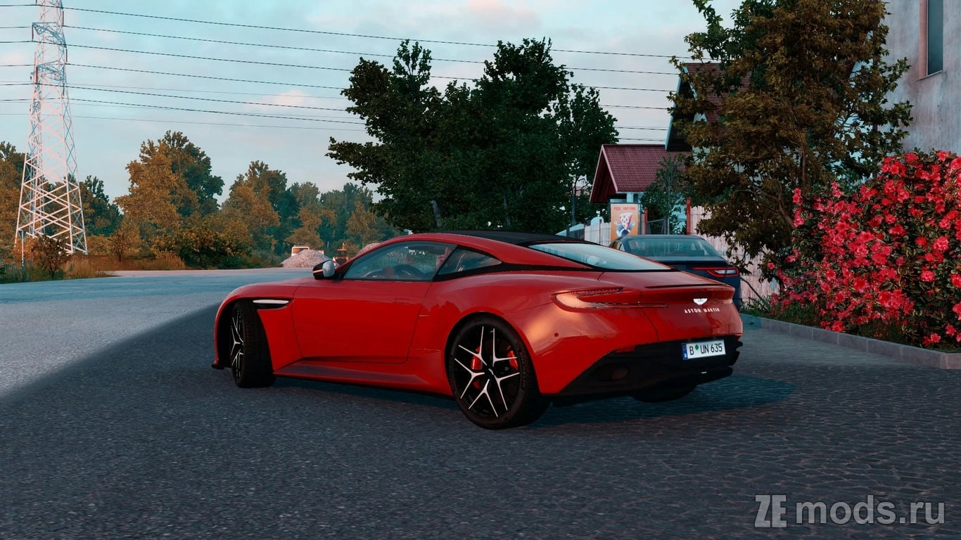 Мод Aston Martin DB12 2023 (1.4) для Euro Truck Simulator 2 (1.57.x)