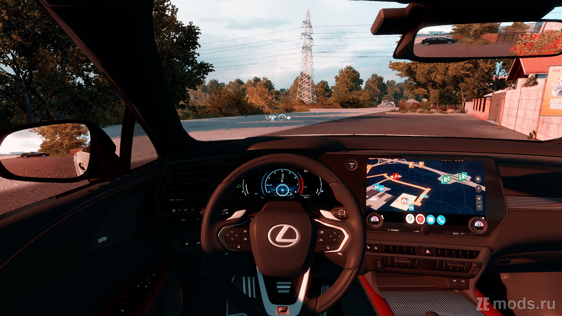 Мод Lexus RX 500h F Sport Performance 2024 (1.4) для Euro Truck Simulator 2 (1.57.x)