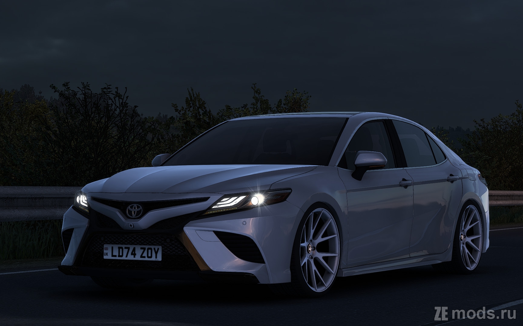 Мод Toyota Camry XV70 XSE 2018 (2.2) для Euro Truck Simulator 2 (1.57.x)