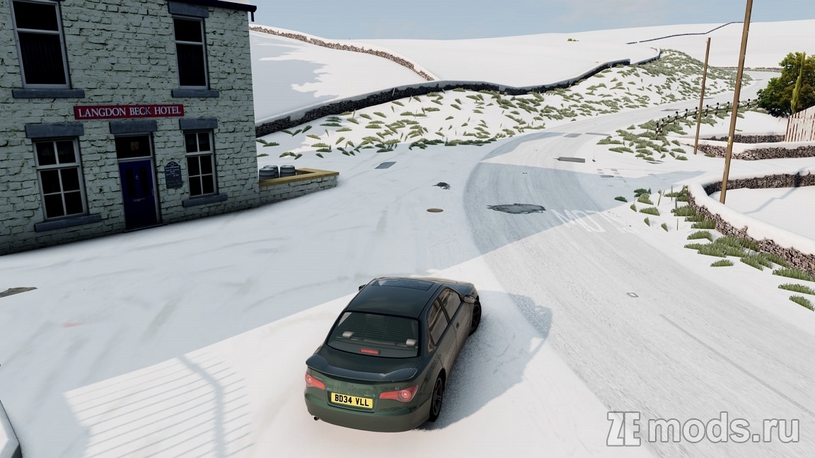 Мод Карта "Frostbound Snow" (1.3) для BeamNG.drive (0.38.x)
