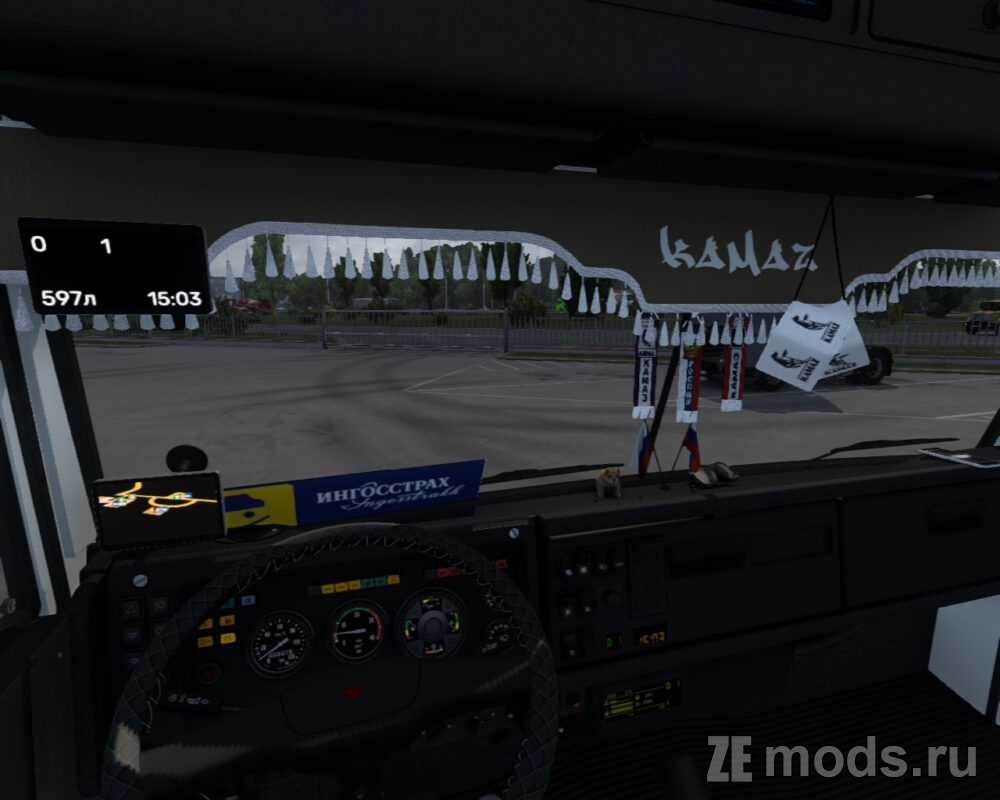Мод Камаз-54115 by Oleg (1.57) для Euro Truck Simulator 2 (1.57.x)
