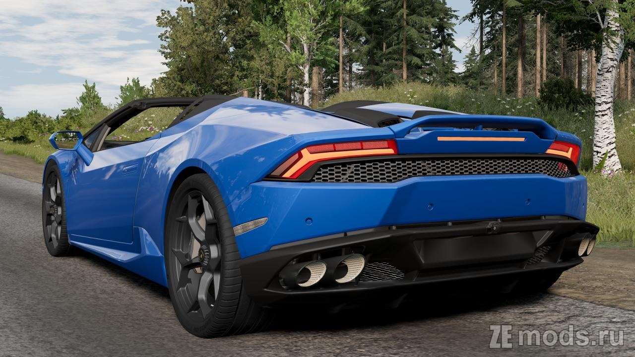 Мод Lamborghini Huracan (4.0) для BeamNG.drive (0.38.x)
