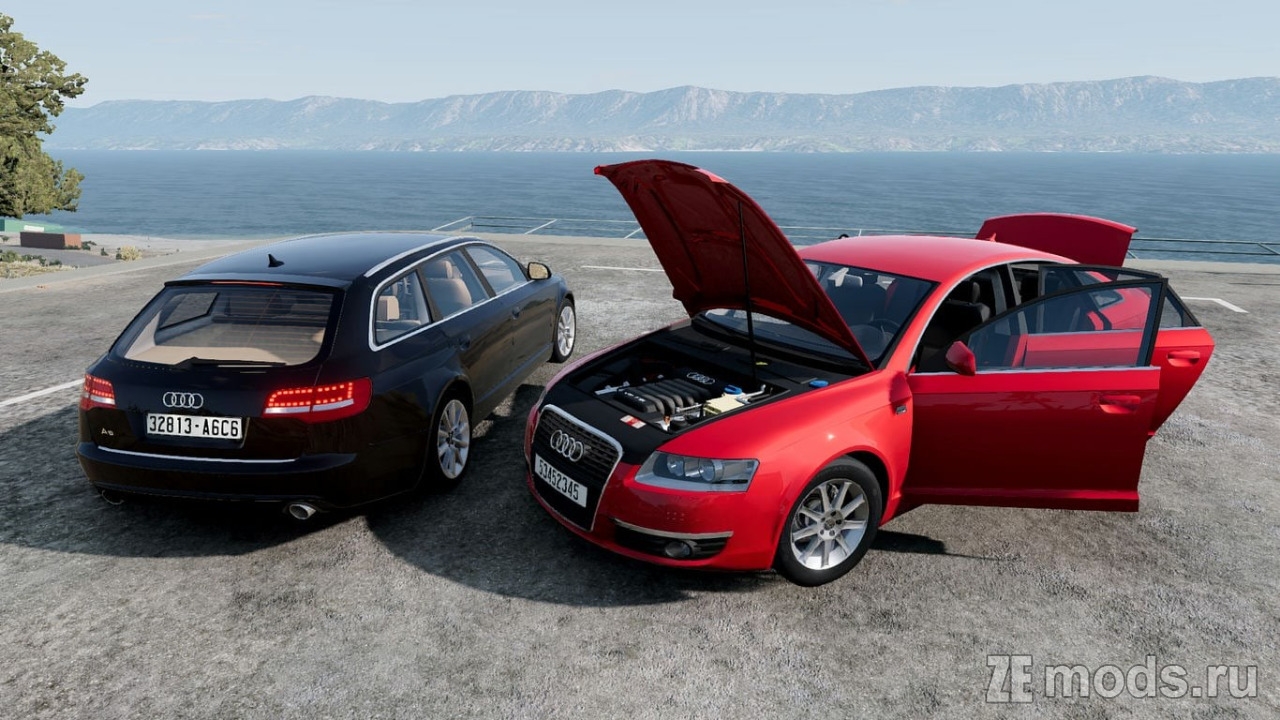 Мод Audi A6 C6 2004-2011 (0.1) для BeamNG.drive (0.38.x)