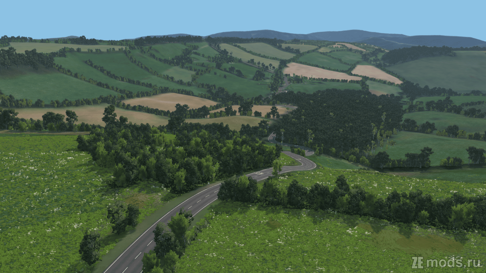 Мод Карта "Somerset, UK" (1.9) для BeamNG.drive (0.38.x)