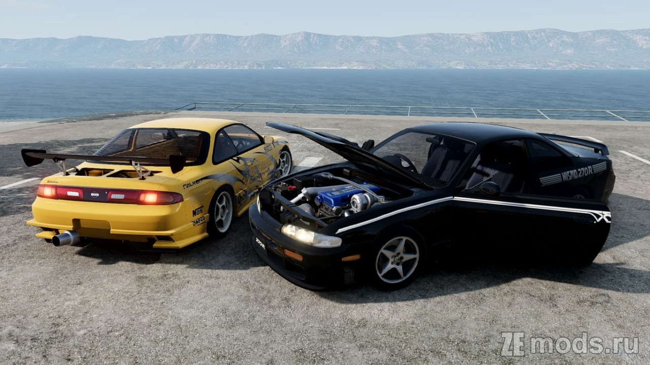 Мод Nissan Silvia S14 BS (Rework) (1.0) для BeamNG.drive (0.38.x)