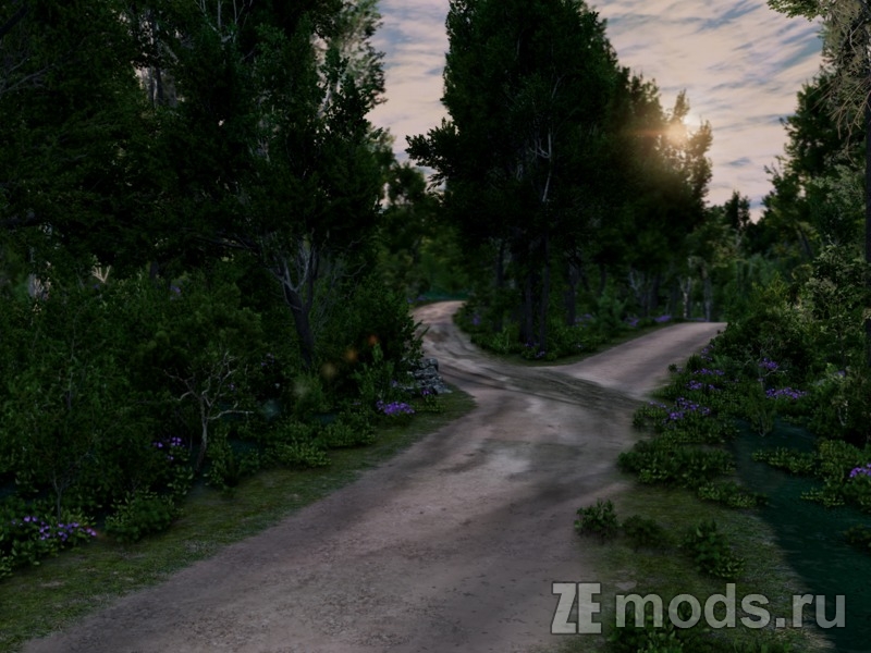 Карта "New England Forest Rally - With Rally Loop" (0.38.4) для BeamNG.drive (0.38.x)