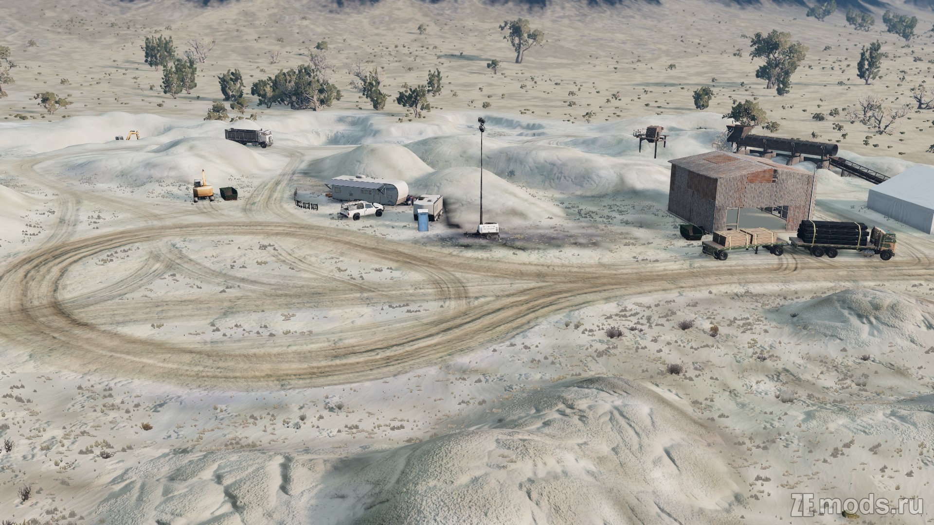 Мод Карта "Bush Valley" (1.1) для BeamNG.drive (0.38.x)