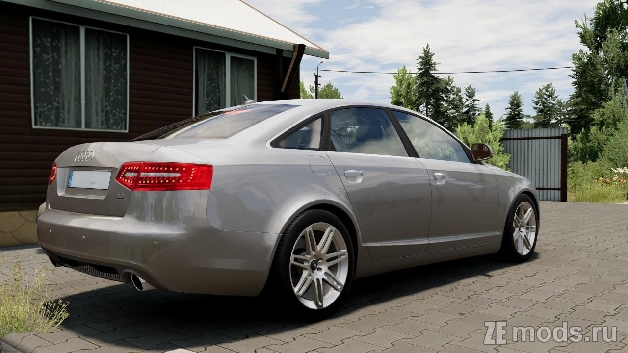 Мод Audi A6 C6 (2004-2011) (0.2) для BeamNG.drive (0.38.x)