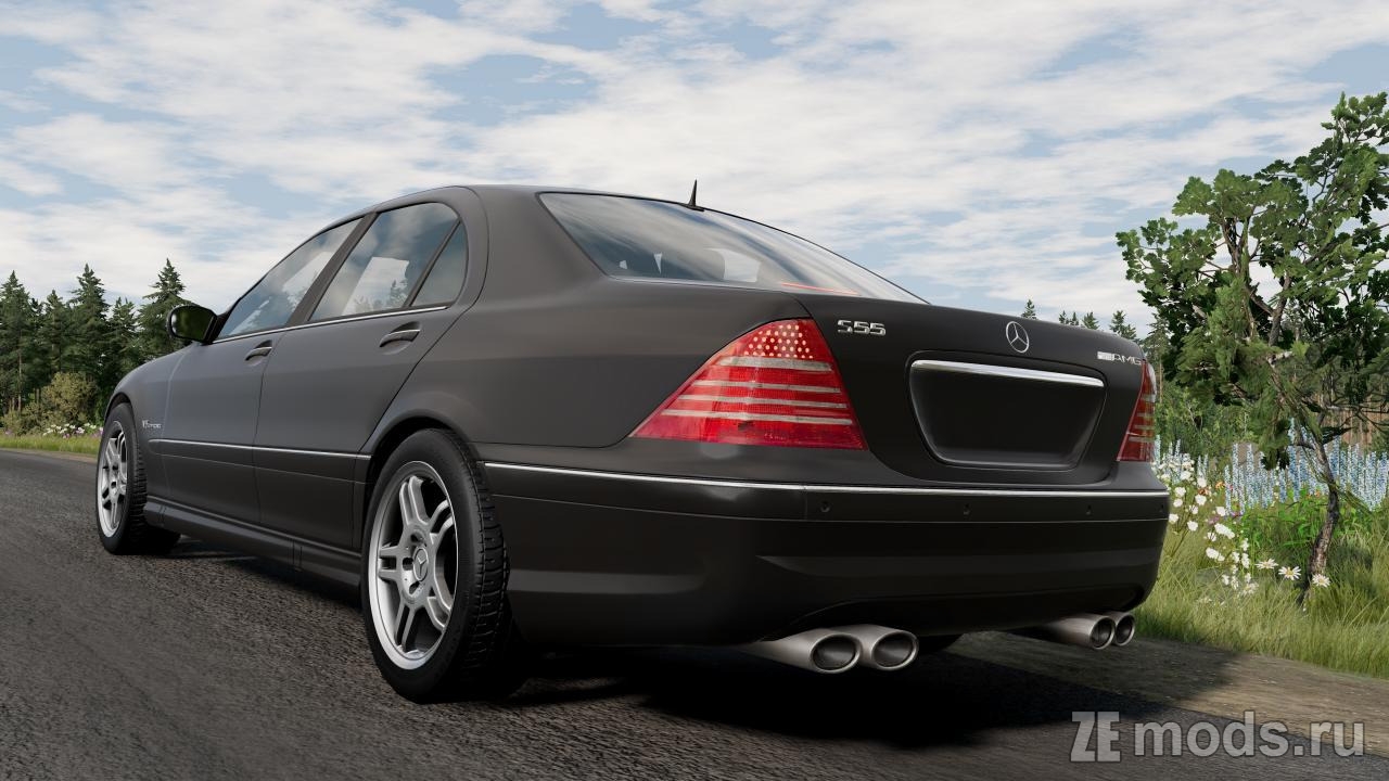Мод Mercedes-Benz S-Class W220 (1998–2005) Rework (1.0) для BeamNG.drive (0.38.x)