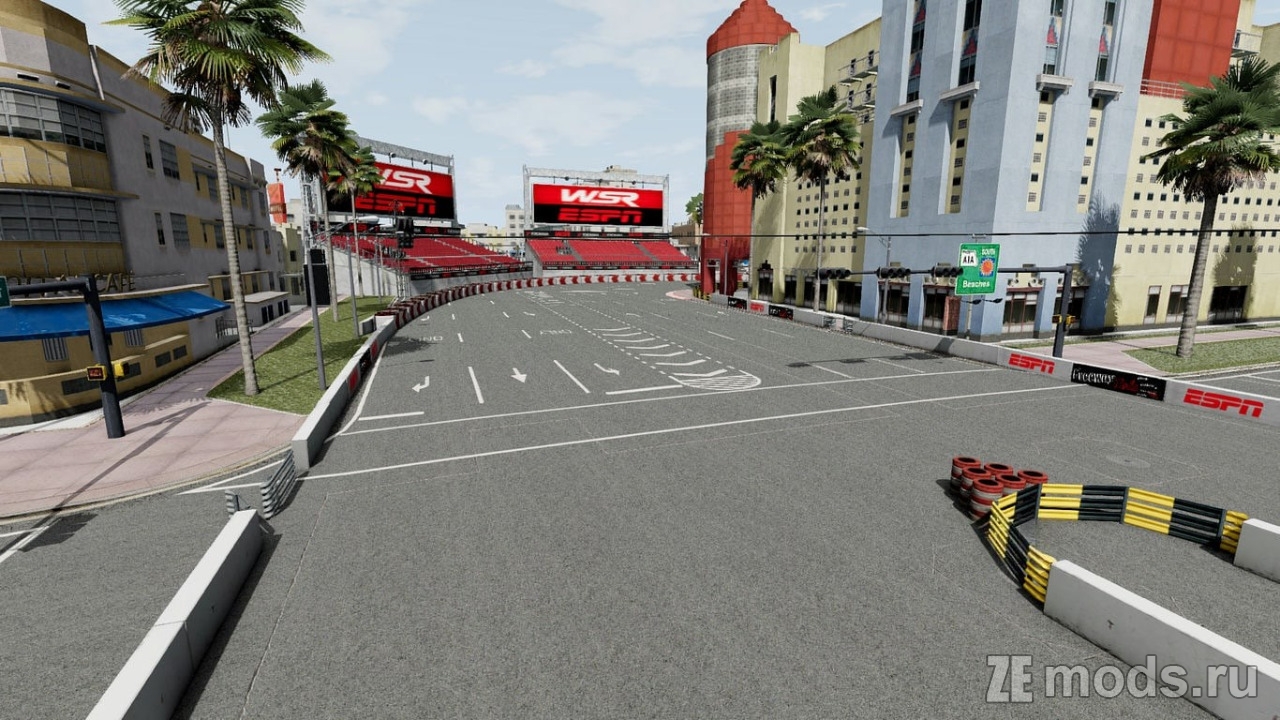 Мод Карта "Bayside Miami" (1.0) для BeamNG.drive (0.38.x)