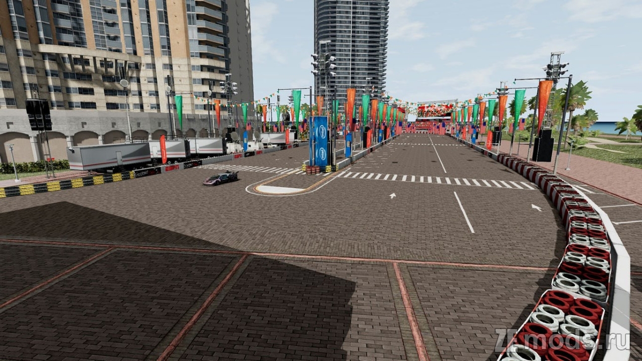 Мод Карта "Bayside Miami" (1.0) для BeamNG.drive (0.38.x)