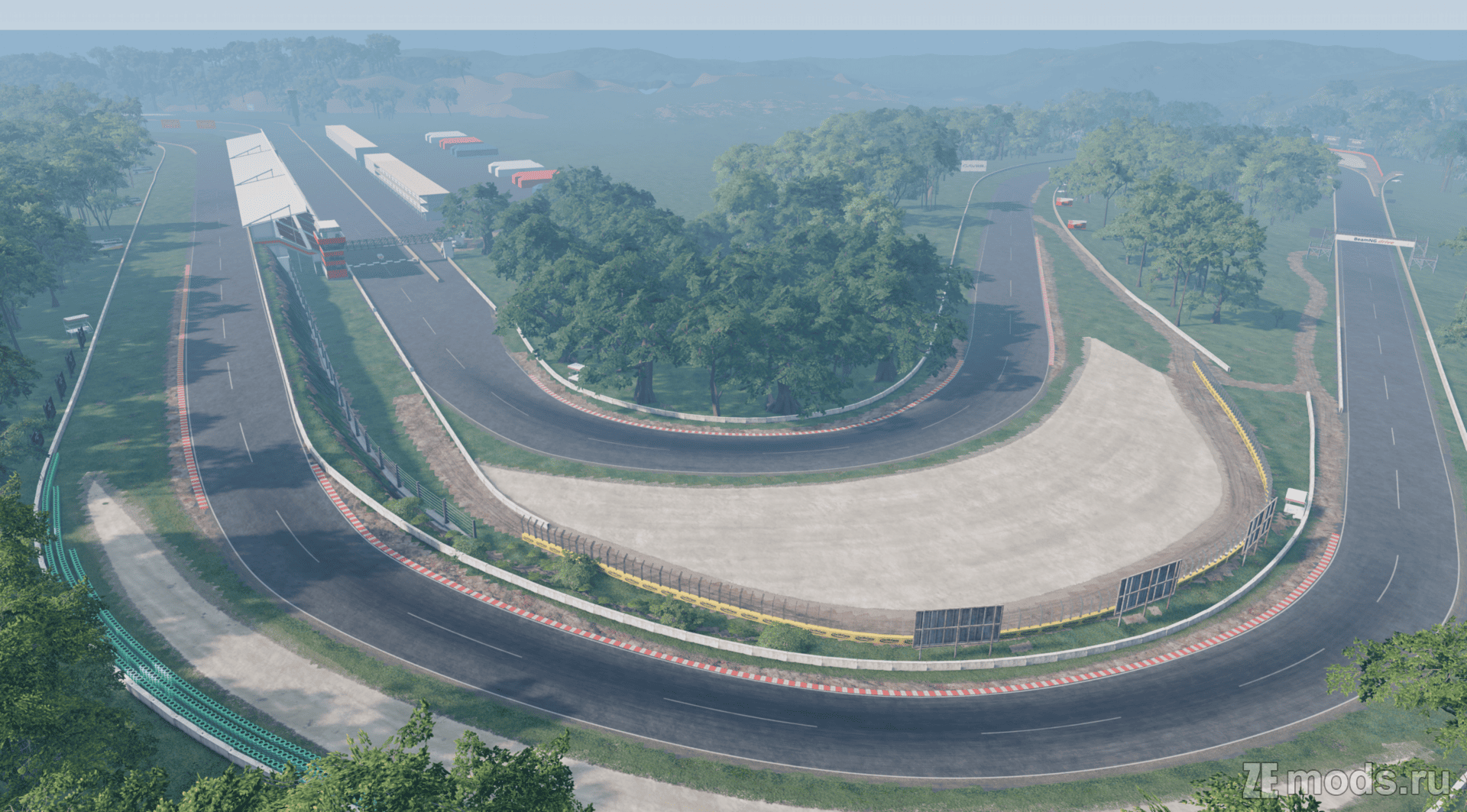 Карта "Hiruma Hills" (0.75) для BeamNG.drive (0.38.x)