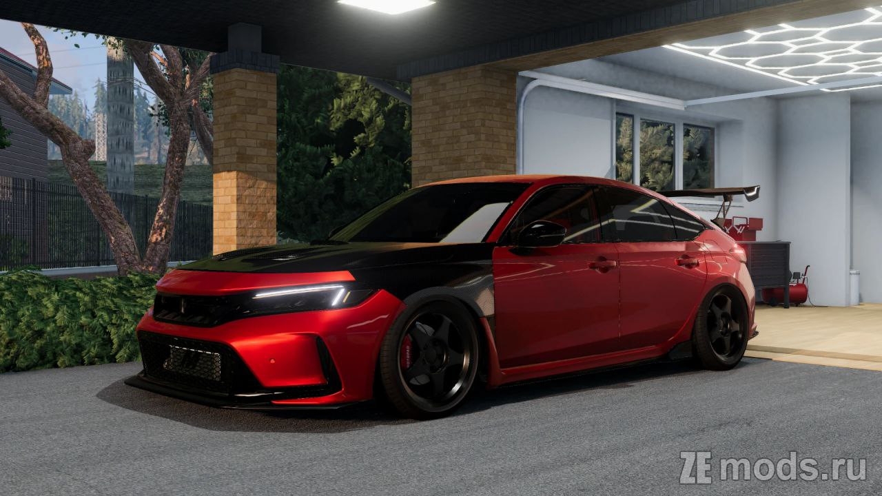 Honda Civic Type R FL-5 (1.0) для BeamNG.drive (0.38.x)