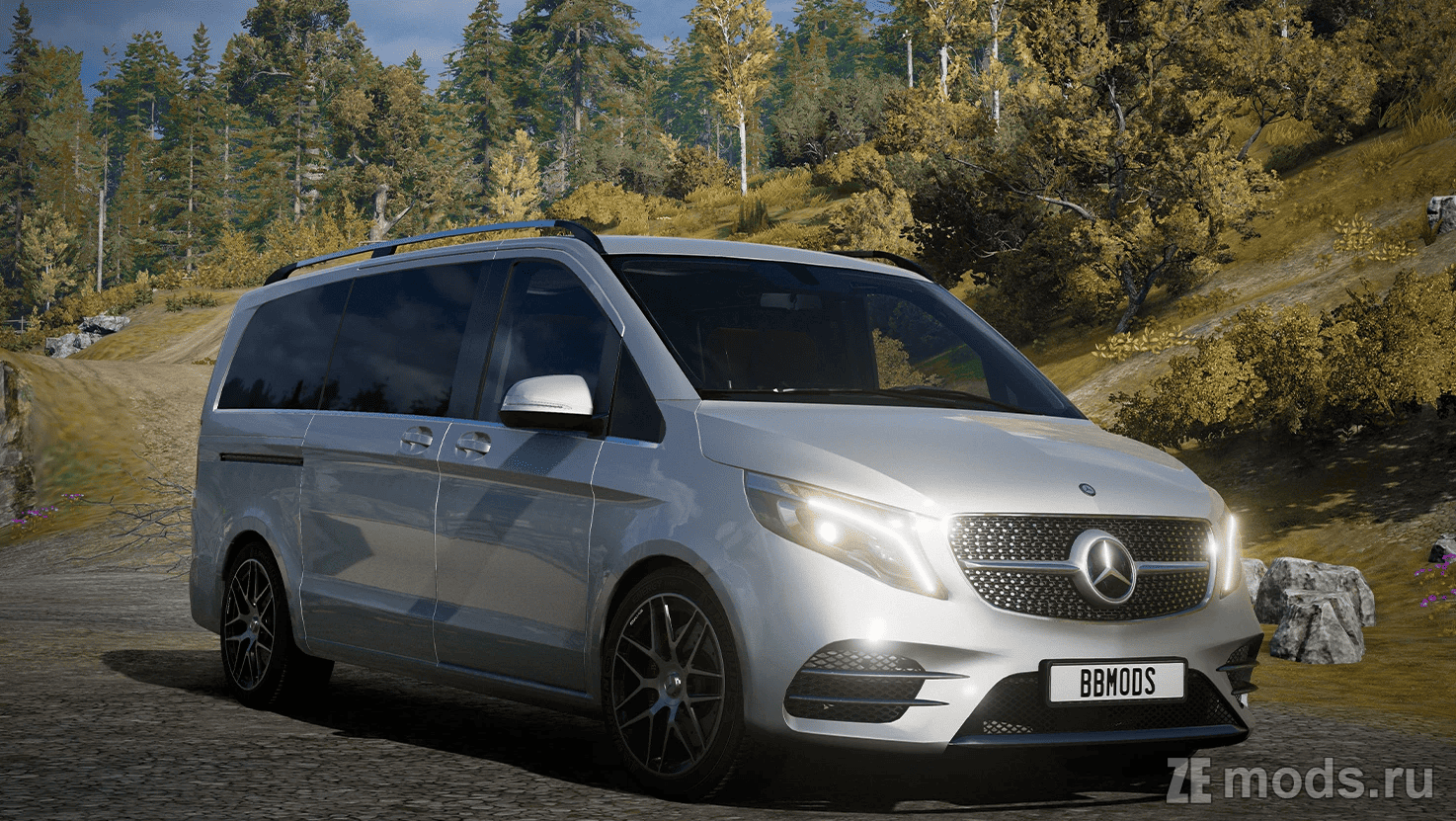 Мод Mercedes-Benz V-Class/Vito (2.0) для BeamNG.drive (0.38.x)